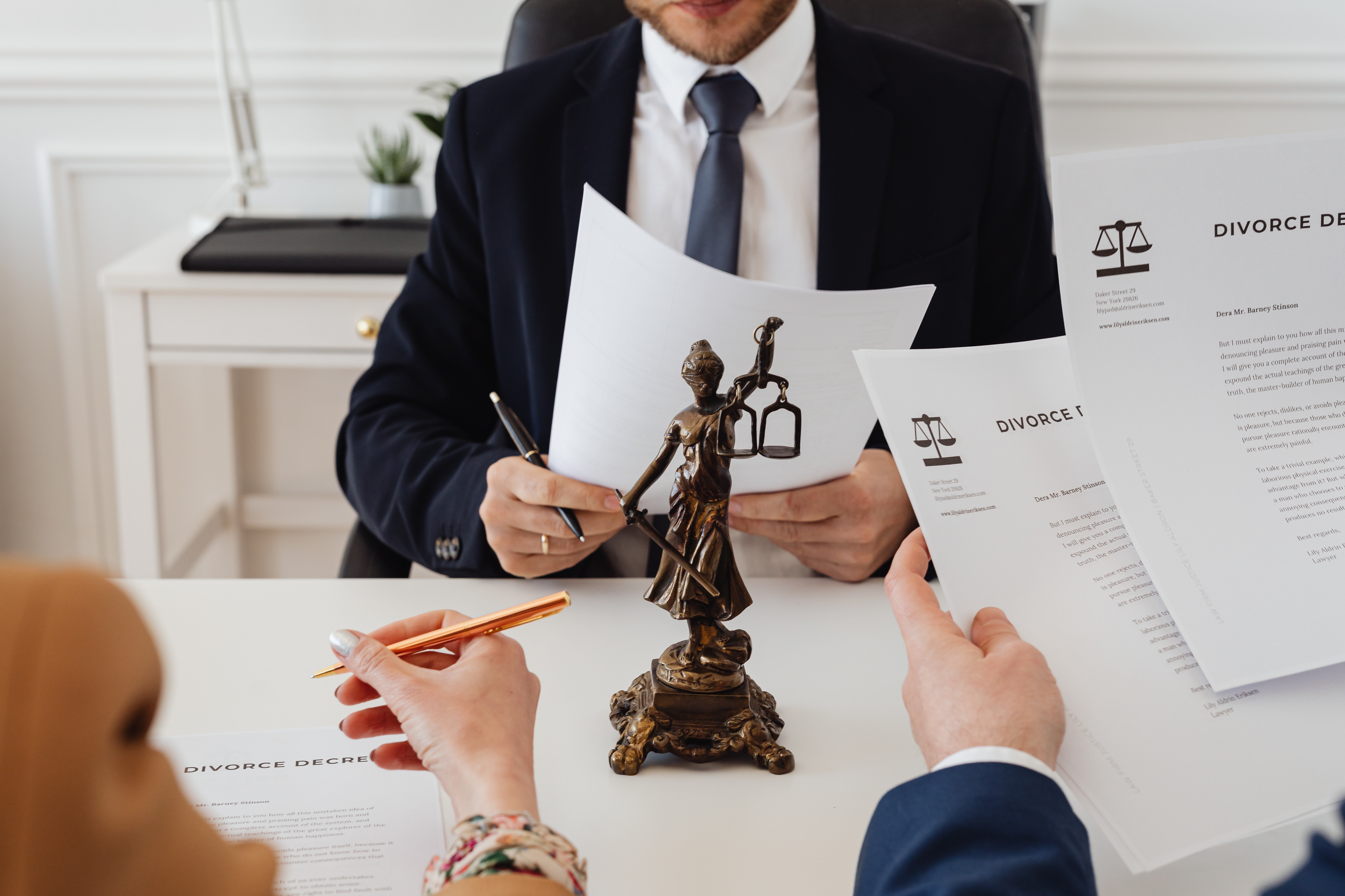 Lawyers Looking At Documents