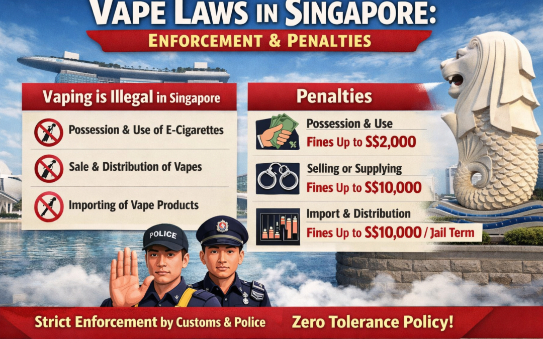 Vape Laws in Singapore: Enforcement and Penalties